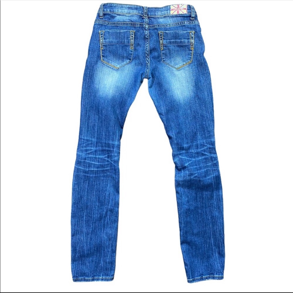 Machine Super Distressed Worn In Jeans 28 - Picture 2 of 4